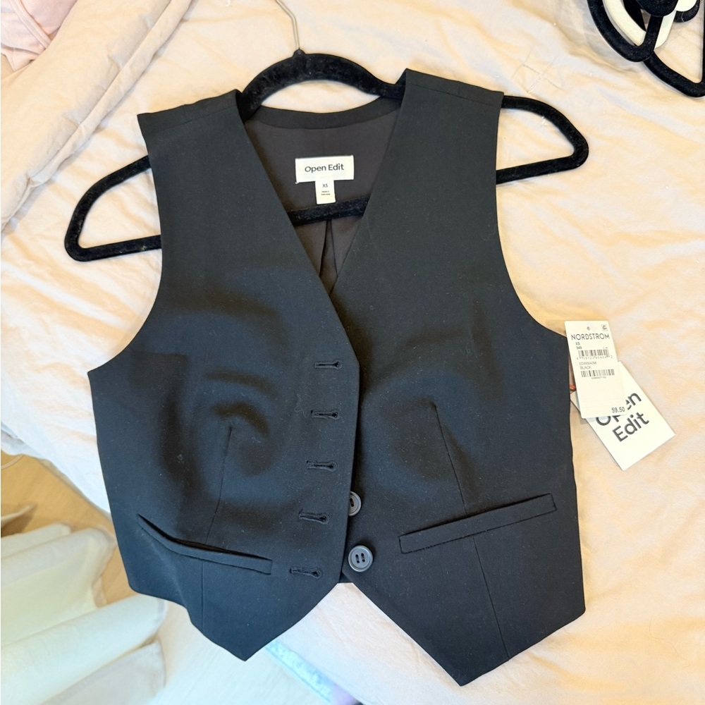Open Edit Black Women's Tank Top